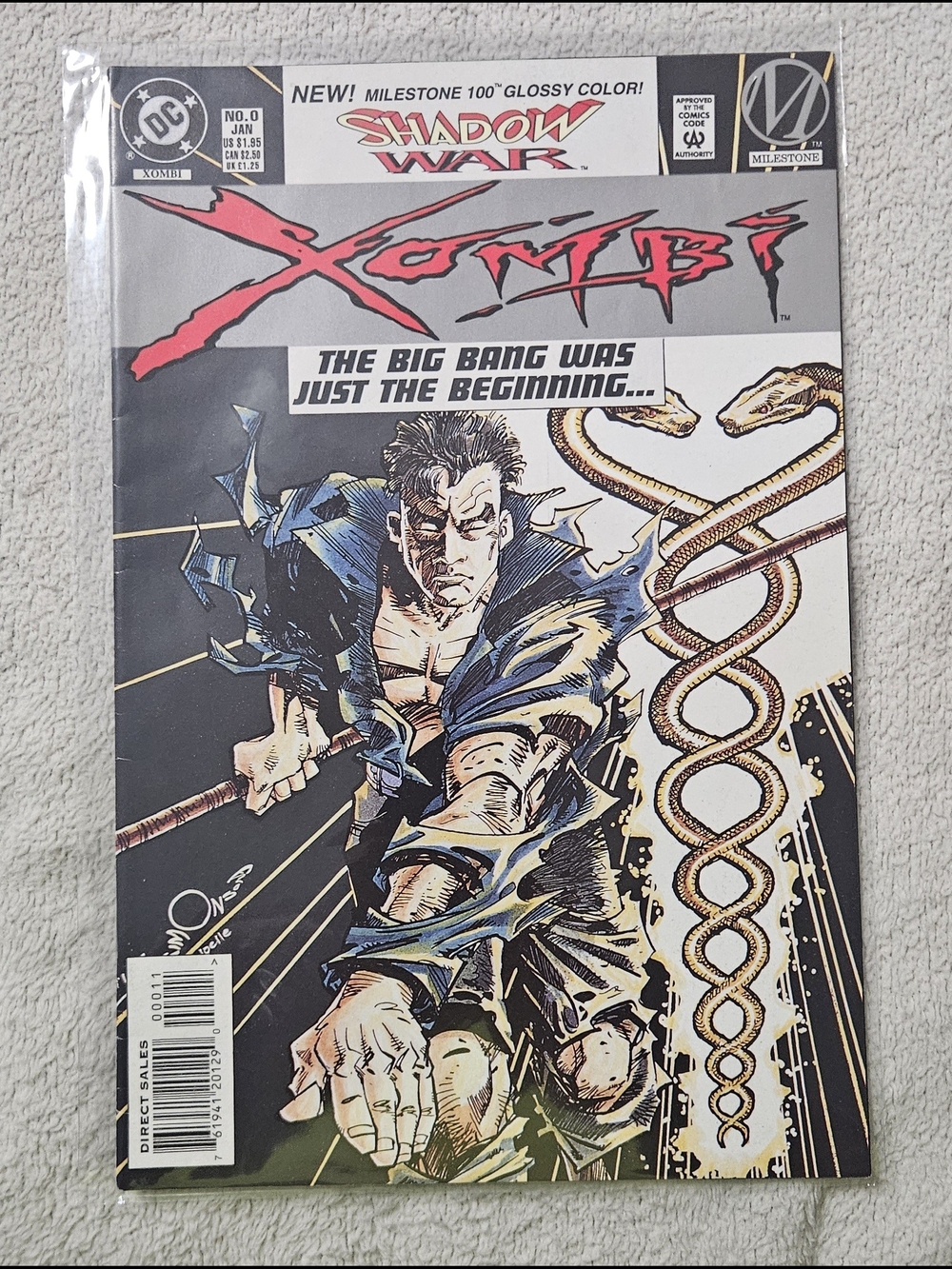 XOMBI DC/MILESTONE comic 1994 #0 Raw Grade 9-9.4 Low CENSUS